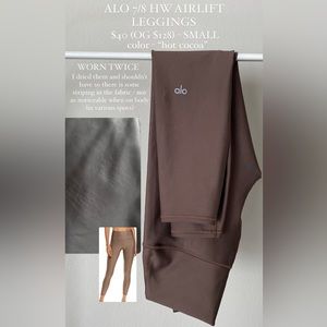 Alo 7/8 HW Airlift Leggings - Hot Cocoa